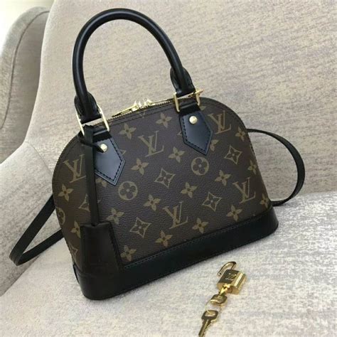 louis vuitton braun tasche|louis vuitton alma bb monogram.